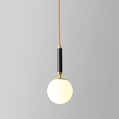 Luminaire suspendu en laiton et verre pour éclairer votre chevet de chambre