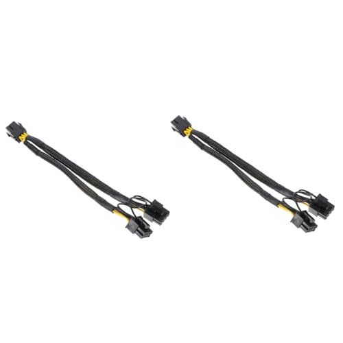 Cable de alimentación gráfica doble para setups de juego y edición de video estables