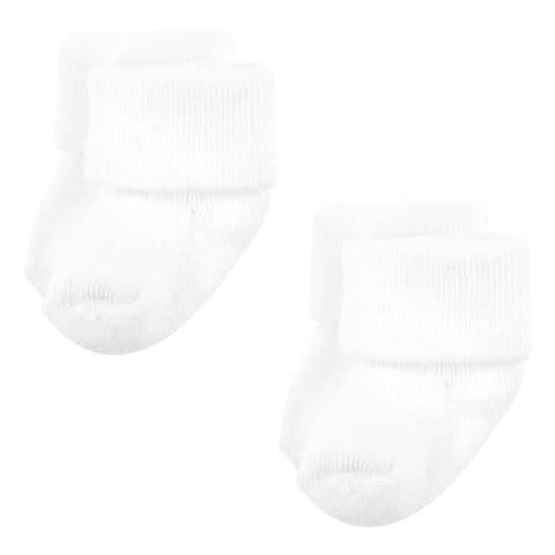 Image of Hudson Baby Baby 8-pack Cotton Rich Newborn and Terry Socks