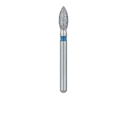Meisinger 830-021-FG Pointed Football Medium Grit Diamond Burs 5/Pk