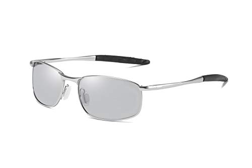Image of FEISEDY Rectangle Polarized Square Sunglasses for Men Women B2444