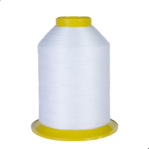 Linha de Nylon 60 para Costura 100% Poliamida 80g para Artesanato e Ateliê (Branco)