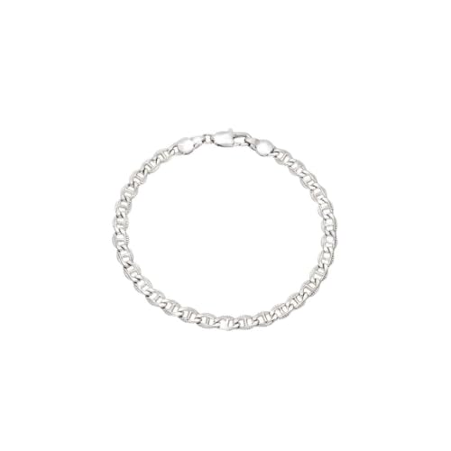 2014.Jewelyr.Luxe Bracelet - Femme - Souple - Maille - Marine - Argent 925/1000-18 cm - Rhodié