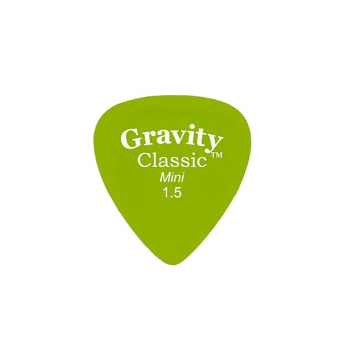 Gravity Picks Classic Guitar Pick - 1.5mm Fluorescent Green- Polished