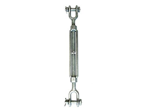 Tirante 1/2 pulgada x 12 pulgadas Quijada Quijada de acero galvanizado, 1 unidad miniatura 1
