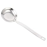 PATKAW Edelstahl Sieb und Küchen Lebensmittelsieb mit Feinem Maschennetz Ergonomischem Griff und Dicht Verteilten Abflusslöchern zum Ölfiltern und Kochen in Küche