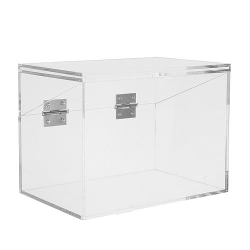 Caja de acrílico transparente con ranura para notas