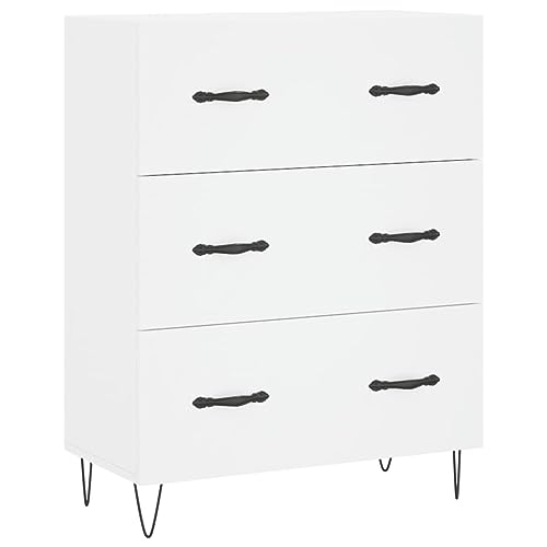 Xichuzi Aparador Alto Madera contrachapada Blanco 69,5x34x180 cm, Mueble Salon, Aparadores para Salon, Mueble Comedor, Mueble Auxiliar, Aparador Cocina, Aparador Entrada Recibidor - 3189373 - imagen 7