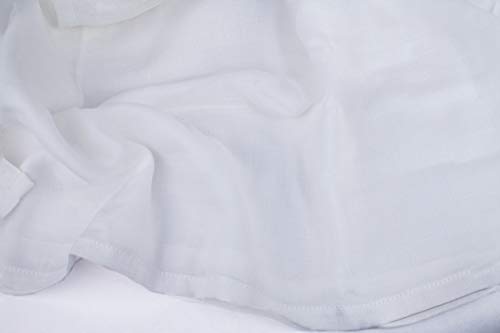 Organic Cotton White Swaddle Blankets - Breathable, Soft & Certified Organic Cotton Swaddling Blanket For Newborn Baby Boy Or Girl - Used In Stroller, Crib & Bed - Generous Size Of 47"X47" (2 Pack) #TOP2