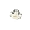 BONZEA T-stuk – 3-weg Pijpfitting – 304 Roestvrij Staal – 1/8 Tot 1 Inch – BSPP Of NPT Binnendraad – 300 Bar – Geschikt Voor Water, Gas En Olie