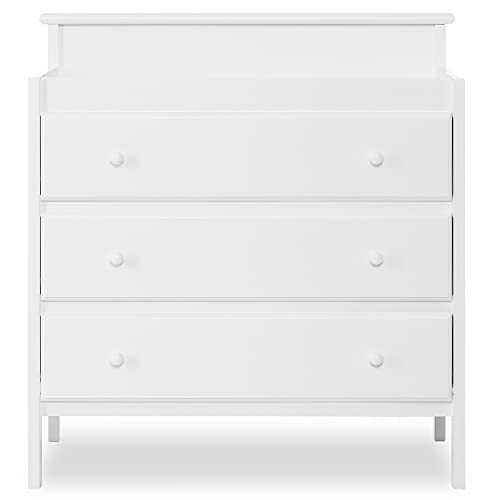 Dream On Me Mason Modern Changing Table with Free Changing Pad in White, Three Spacious Drawers, Made of New Zealand Pinewood, Includes 1" Mattress Pad and Anti-Tipping Kit - Thumbnail 2