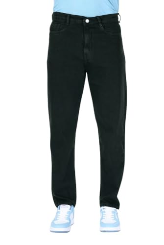 Image of Men's Straight Fit Stylish Non Stretch Mid Rise Pure Cotton Crafted with Premium Fabric Relaxed Jeans Available in Variety of Colour