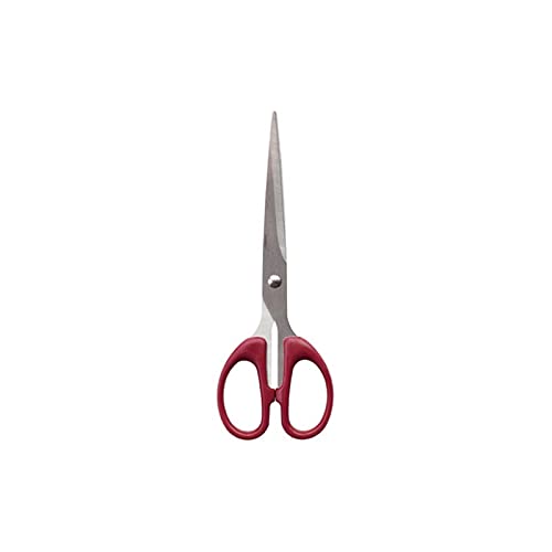 Forbici da Ufficio Forbici per Tagliare la Carta, Materiale in Acciaio Inossidabile, Impermeabili e Resistenti all'Usura, Forbici con Lama Ultra affilata (Colore: Nero) (Rosso)