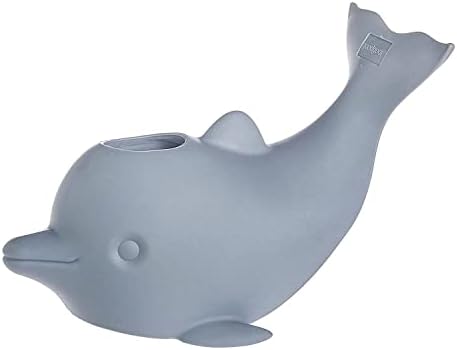 Good Gear Bathtub Faucet Cover for Kids Safety, Universal Fit Silicone Bath Spout Cover for Baby, Tub Nozzle Guard Whale/Grey