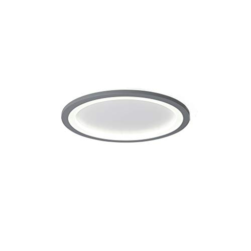 Plafonnier LED moderne rond 60cm blanc avec lumière chaude pour salon