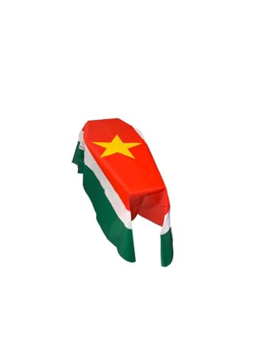 Bandera de Surinam con diseño de ataúd evita desgarros con su tejido de alta densidad