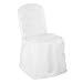 Lann's Linens. - 10 Wedding Banquet Chair Covers - White Polyester Cloth