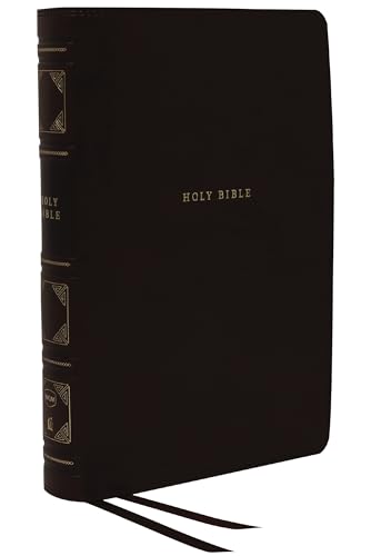 NKJV, Reference Bible, Classic Verse-by-Verse, Center-Column, Leathersoft, Black, Red Letter,