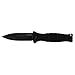 Kershaw XCOM Military-Style Pocketknife; 3.6-inch Black-Oxide Coated Blade and 8Cr13MoV Steel, Spearpoint Blade, Sharpened One Side, and Glass Filled Nylon Handle, Manual Open, Reversible Pocketclip