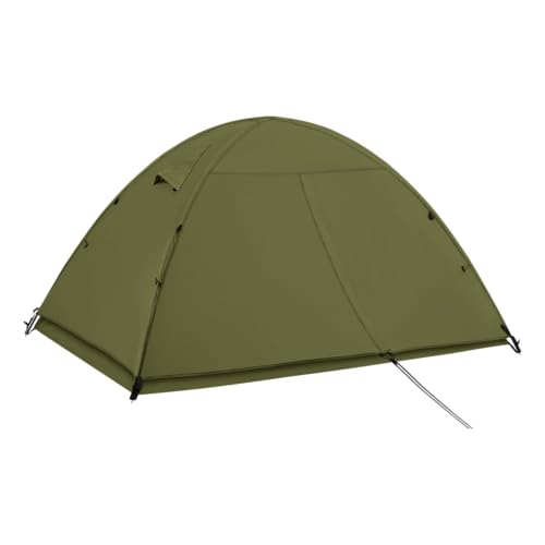 Double Layer Waterproof 2-Person Dome Tent – 4-Season Weather-Resistant Camping Tent for Rain and Wind Protection – Ultralight & Easy Setup Outdoor Gear
