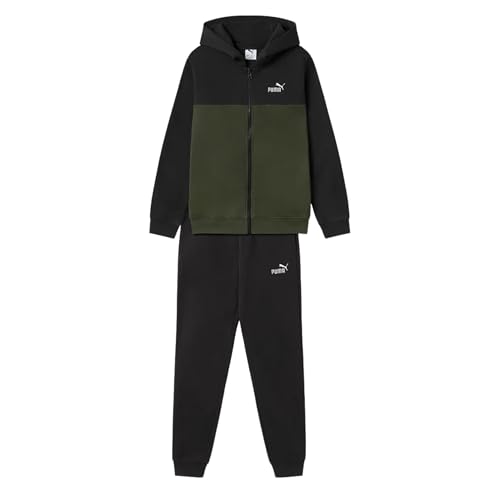 PUMA Tuta da Ragazzo con Cappuccio e Zip Nera Taglia 11-12 A Codice 692204-70