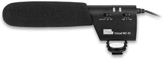 ميكروفون Pixel Voical MC-50 مع حماية من الرياح لمقبس ميكروفون 3.5 مم - مناسب للكاميرات وكاميرات الفيديو و الموبايل ذات المقبس العادى , لصوت اوضح و نقى .
