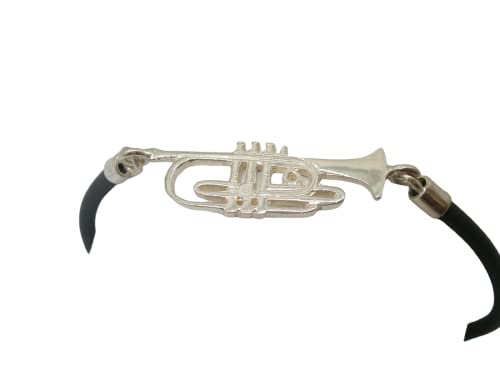 Bracelet trompette argent 925 et caoutchouc confortable qui ne gêne pas le jeu