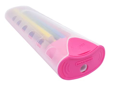 CIS Lápis de cor 12 cores Criatic Color Case - Estojo + apontador - Rosa