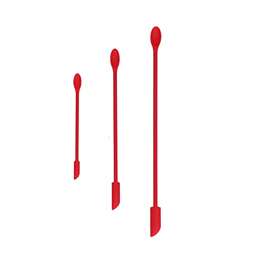 Catálogo para Comprar On-line Cucharones para cremas los 5 mejores. 43 Espátula Pequeña de Doble Cabeza de Silicona Larga, Mini Botella de Maquillaje de Crema de Pastel de Mermelada para Espátula de Cosméticos Espátula Pequeña de Belleza...