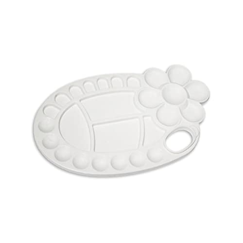 Palette de Peinture en Plastique Palette Peinture Oval Palette pour Gouache Peinture Acrylique et l'Aquarelle