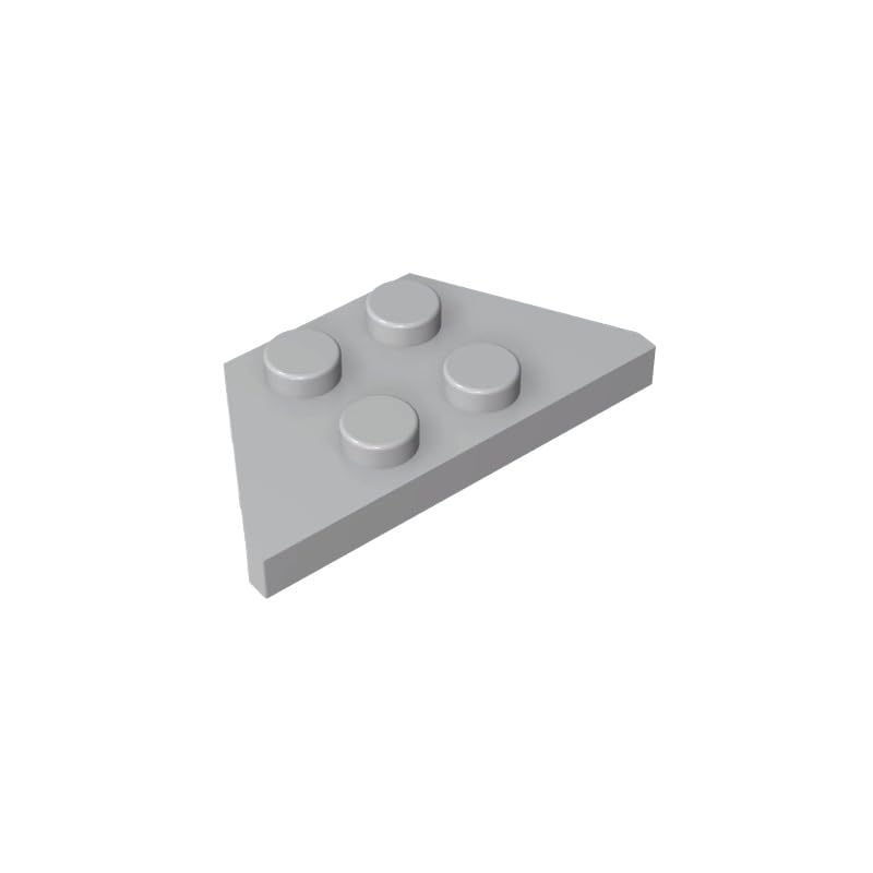 XYEIUGO 51739 Circular Plate Wedge Plate 2x4, Light Bluish Gray, 50 PCS — image 1