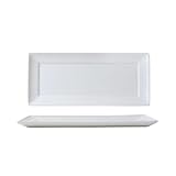 Nordic Wind Home - Plato rectangular de cerámica creativa simple de 11 pulgadas Wanrun