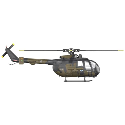 RCXTechPro RC-ERA C180 Hélicoptère RC pour adultes, 1:25 RTF 6CH 2,4 GHz Hélicoptère télécommandé avec maintien d'altitude et moteur sans balais de positionnement du flux optique, plusieurs modes de – vue 5