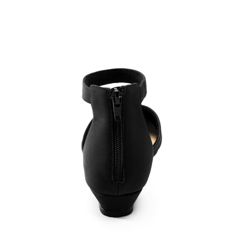 Women Flat Shoes with Ankle Strap, Low Wedge Heel Flats for Women, Comfortable Pointed Toe Dress Shoes for Work Business Wedding 6