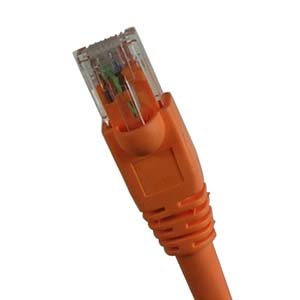 Cable de red Cat6A patch de 20 pies naranja miniatura 1