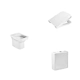 Forma: Cuadrada Roca,Dama,Inodoro completo con salida horizontal (incluye taza, cisterna de alimentación inferior de una pieza y tapa amortiguada)