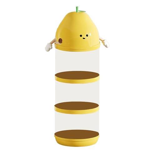 Tubo organizador de animales de peluche, tubo transparente alto para almacenamiento de juguetes de peluche, tubo de almacenamiento de hamaca de animales de peluche, cubo de almacenamiento transparente