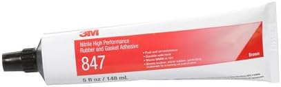 3M Nitrile High Performance Rubber and Gasket Adhesive 847, 5 Oz Tube