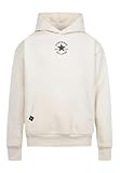 converse kapuzenjacke kinder Casual CONVERSE Sweatshirt mit Kapuze und cremefarbenem Logo für Kinder, Unisex, Weiß, 164 cm