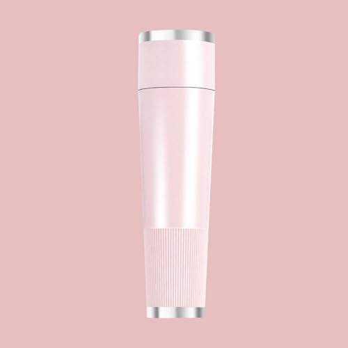 Bloomly Facial Hair Remover Peach Fuzz Remover for Women Electric Facial Hair Remover with Protective Blade Smooth & Gentle Face Hair Trimmer for Chin & Jawline Portable Lipstick Design (Pink)