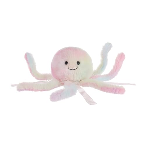 Apricot Lamb Quallen plüsch meerestiere Plüschtiere für Kinder, weiche niedliche Kuscheltier für Baby Mädchen und Jungen, Flauschige Quallen Mehrfarbig 26 cm