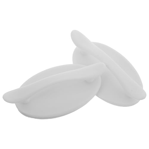 Lurrose 2個 粘着式プラスチックハンドル 浴室 キッチン用スリム引手 ガラス扉対応引き戸補助具 高耐久で簡単貼付けプ 高齢者も使いやすい