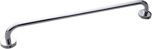 Wall Mounted Silver Towel Rack Holder for Bath and Kitchen 60cm Single Round Bar Rod Stylish Bathroom Towel Rail (120cm) WFJ