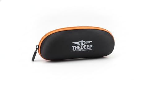 Image of THEDEEP Sunglasses Box Case with Zipper | Eyeglasses & Spectacle Zipper Box | Portable Protective Eyewear Case for Men & Women | Travel-Friendly Sunglass Holder, Black