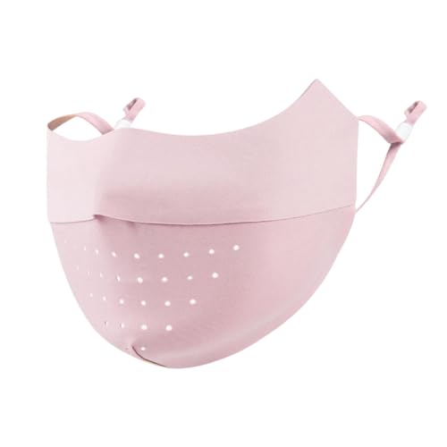 CATOR Mascarilla facial de seda con protección solar, mascarilla deportiva de malla transpirable, mascarilla con protección UV para ciclismo.