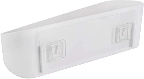 Jucoan 4 Pack Shower Caddy Shelf, Adhesive Bathroom Shower Shelf Organizer, No Drilling Wall Mounted Plastic Shampoo Holder Organizer, Great for Shower Room Bathroom Kitchen, White