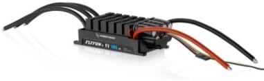 Hobbywing FLYFUN-160A-HV-OPTO-V5 ESC, angled view mostrando il lato profile e connessioni