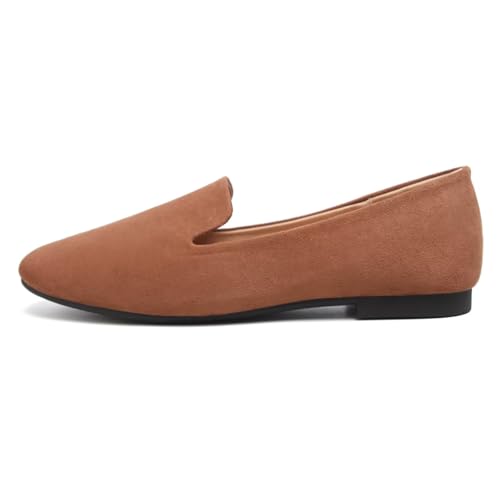 Image of Dear Time Women's Flats Comfortable Slip On Ballet Flats Soft Solid Casual Shoes