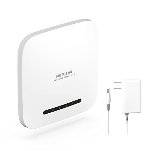 NETGEAR Wireless Access Point (WAX220PA) - WiFi 6 Dual-Band AX4200 Speed 1 x 1G Ethernet PoE+ Port Up to 256 Devices 802.11ax WPA3 Security MU-MIMO with Power Adapter NETGEAR Wireless Access Point (WAX220PA) - WiFi 6 Dual-Band AX4200 Speed 1 x 1G Ethernet PoE+ Port Up to 256 Devices 802.11ax WPA3 Security MU-MIMO with Power Adapter