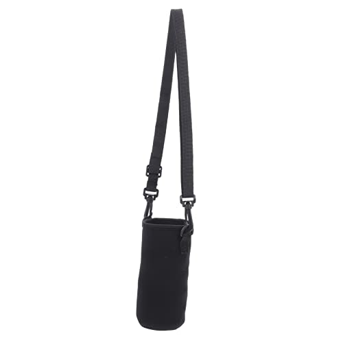 Toyvian Funda Para Botella Con Correa Para Taza Funda Para Botella De Agua Pequeña De Viaje Color Blanco Protectora Plegable Aislante De Neopreno Color Negro